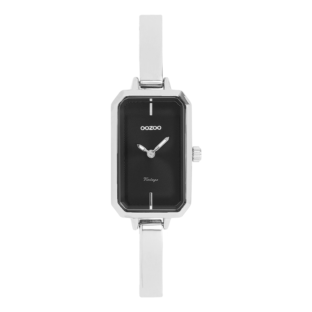 Silver coloured OOZOO watch with stainless steel bracelet